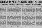 1990 - Aachener Zeitung: Fast das ganze Dorf ist Mitglied beim FC Inde Hahn