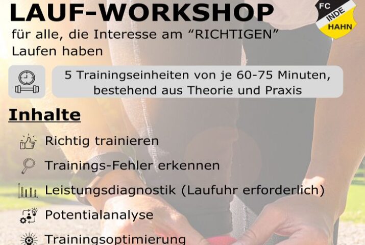 Lauf-Workshop für Vereinsmitglieder kostenlos